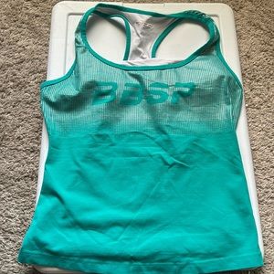 Bebe Sport Racerback Fitted Tank Too